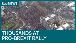 May's deal fails again as thousands of Brexit supporters protest outside Parliament | ITV News