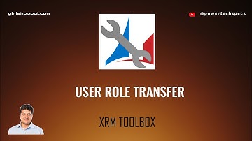 User Role Transfer Tool in XRM Toolbox