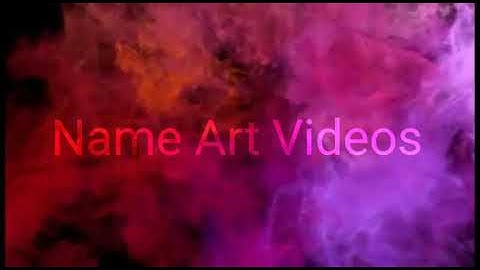 Name art videos | status | fancy status subscribe YouTube channel