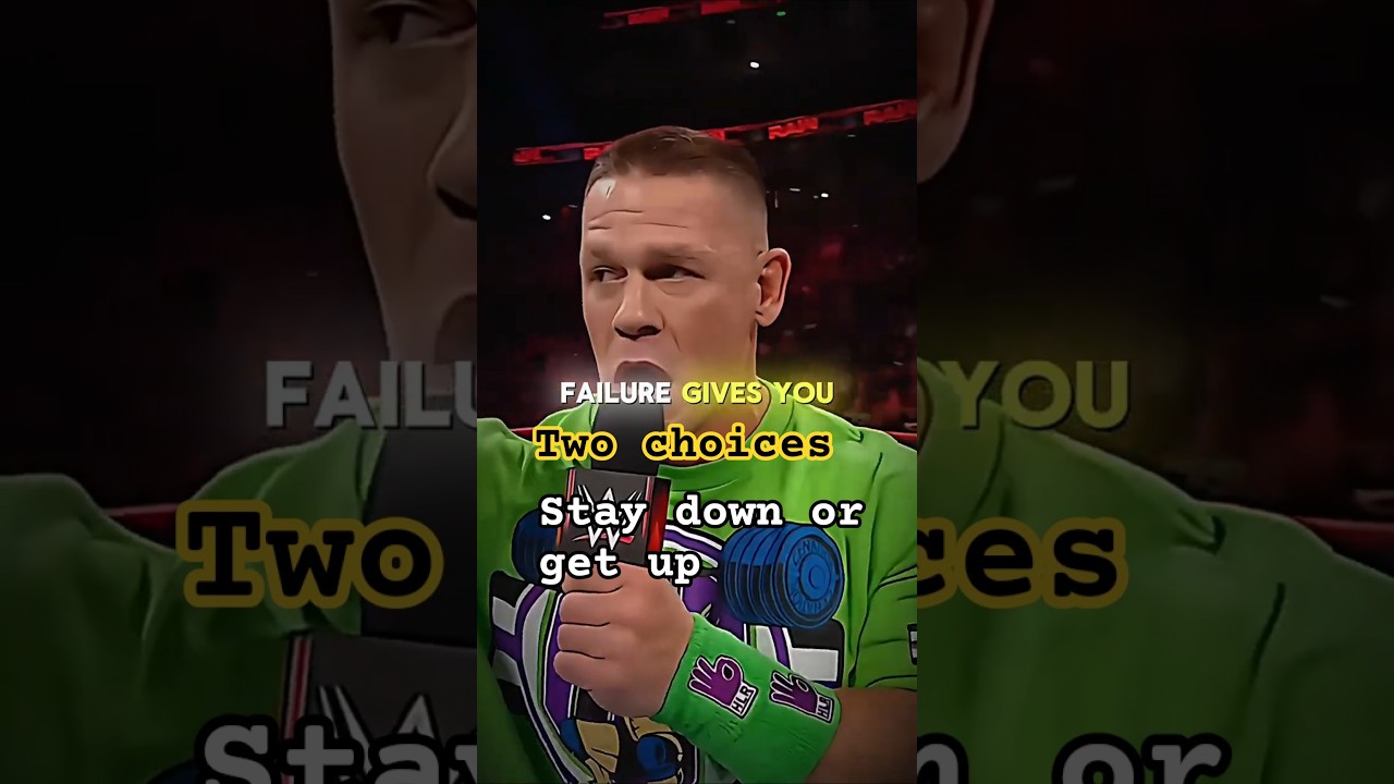 failure has teachings me you stay down or you get up failure |  has to choices | 