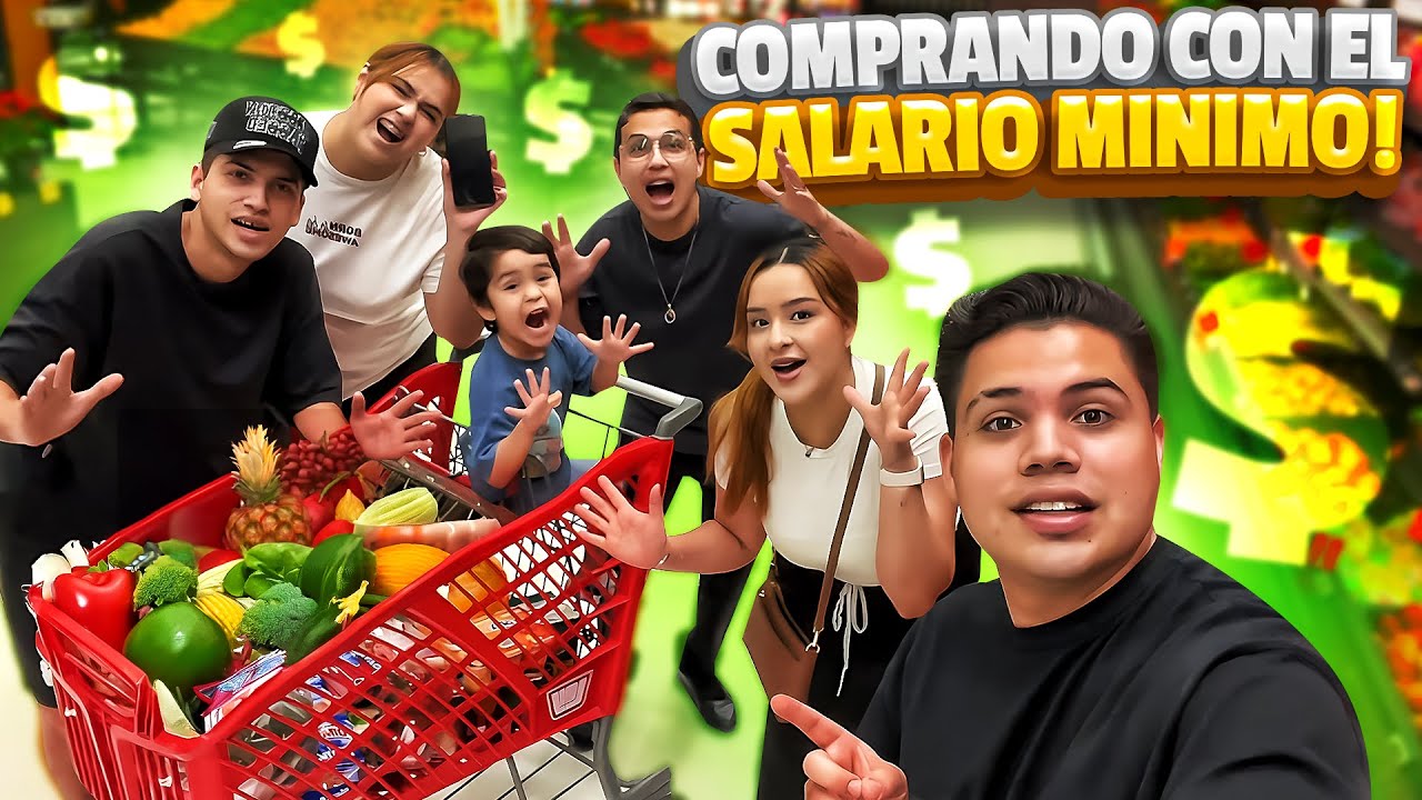 HACIENDO EL SUPER CON EL SALARIO MINIMO | esto compramos y gastamos 