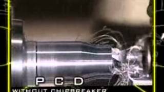 Tirotool　ブレーカー付Cvdダイヤモンドインサートで切粉切断寿命３５倍に