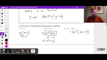 Solve Quadratic Equations by Factoring