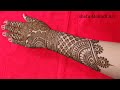 New stylish full hand bridal arabic mehandi design