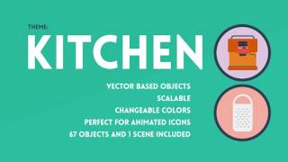 67 Animated Kitchen Elements | After Effects Template 15890008