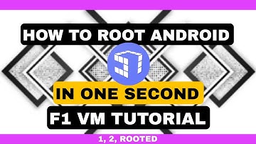 How To Activate Android Root In One Second | F1 VM Tutorial