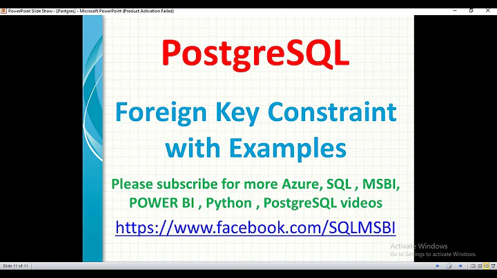 PostgreSQL Tutorials | Foreign Key Constraints in Postgresql | primary and foreign key relationship