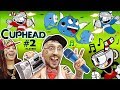 FGTEEV LEARN 2 RAP GAME! CUPHEAD & MUGMAN #2 Moomy Co-Op! 2 PLAYERS is Harder than1 (Gameplay Songs)