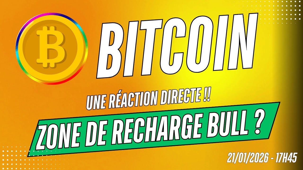 BITCOIN une réaction DIRECTE dans la zone de recharge BULL 🔥 analyse crypto