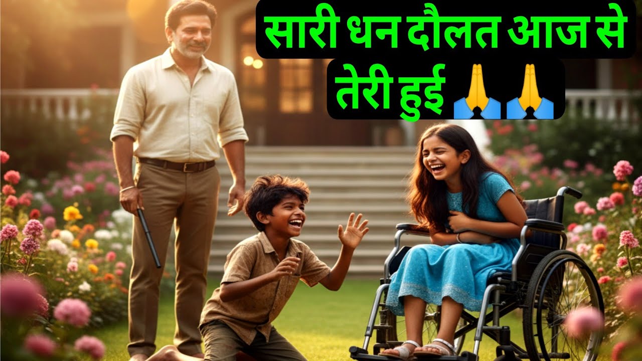 करोड़पति ने देखा बेघर लड़का उसकी अपाहिज बेटी को नाचकर हंसा रहा है – फिर जो हुआ सबको भावुक कर गया