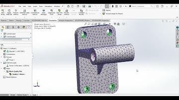 SolidWorks Simulation Timelapse: Static Analysis with Mesh Refinement