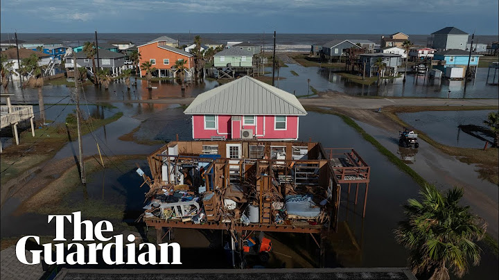 Drone footage shows roofs torn off after storm Beryl hits Texas