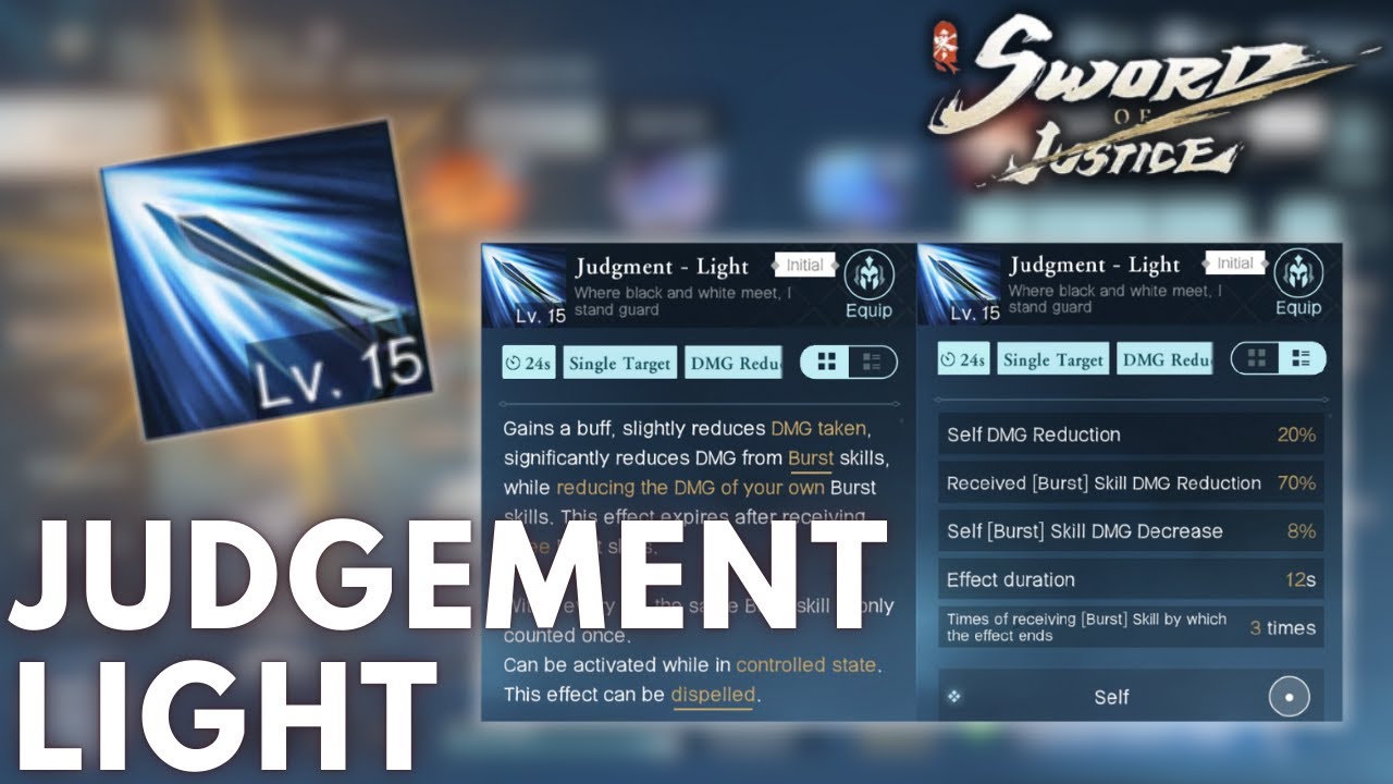 HOW TO GET JUDGEMENT - LIGHT SKILL | SWORD OF JUSTICE