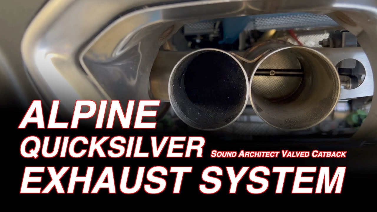 Alpine Quicksilver Sound Architect Valved Catback Exhaust System