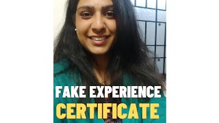 Fake Experience certificate use panlama?  #career #careeradvice #careerguidance #careercoach screenshot 3