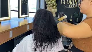 COMO ALISAR UM CABELO MUITO DIFÍCIL DE PRIMEIRA - DICA PARA INICIANTES