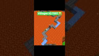 Minecraft But It's A Villager Iq Test! #Shorts