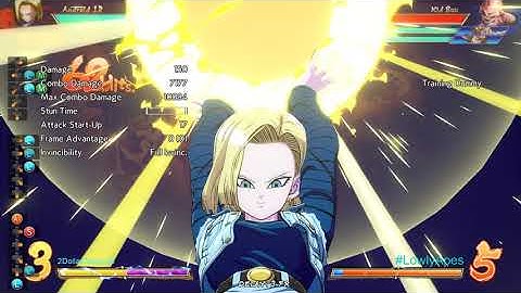Android 18 TOD w/ Beerus (B) and Base Goku (A) 0 bar start midscreen