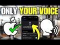 How To Set Siri Only For My Voice IPhone How To Set Siri Only For My Voice IPhone