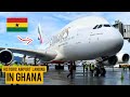 The kumasi international airport receives its first flight after completion