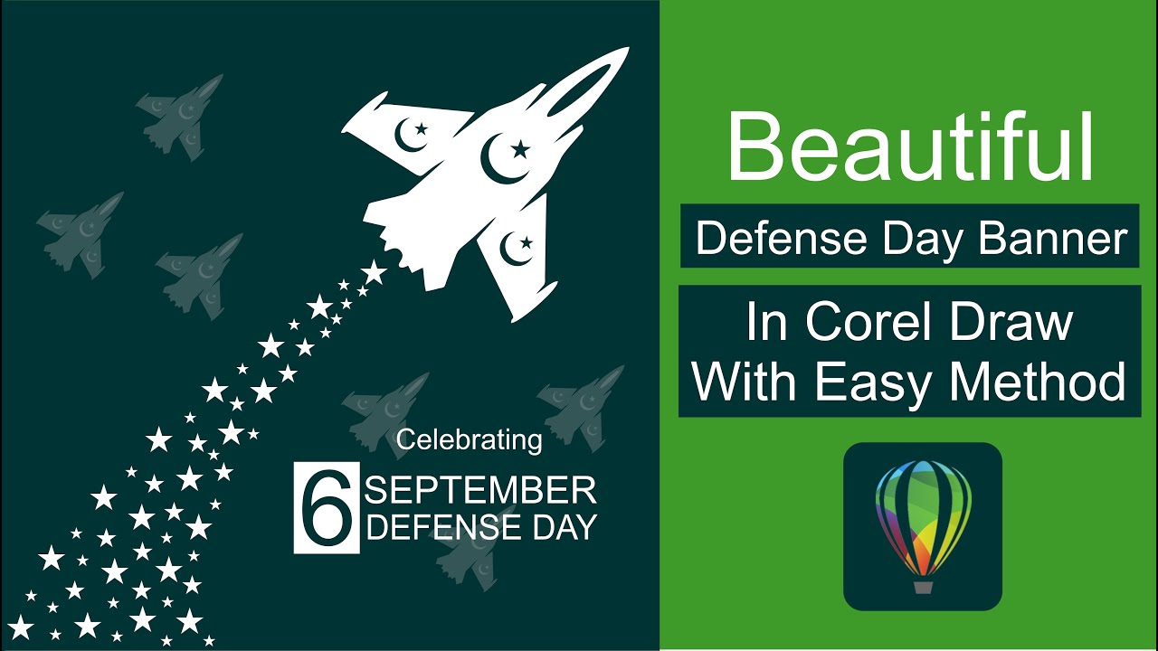 6 September Defense Day Banner Design In Coral Draw | Fk Online Education