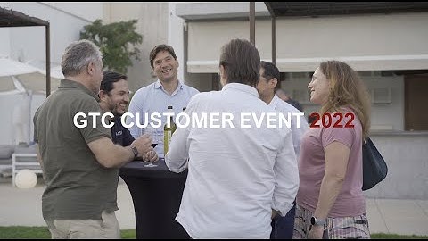 GTC Customer Event video 2022