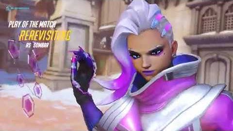 Finally got it! Sombra PLAY OF THE GAME with hacking intro!