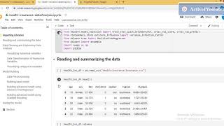 Health Insurance Data Analysis & Model building using Python - Part 1