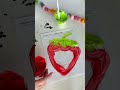 This printable strawberry outline makes a great template for homemade puffy paint!