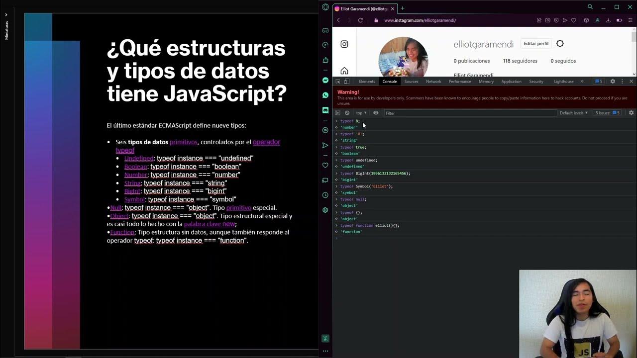 4 Qué estructuras y tipos de datos tiene JavaScript - YouTube