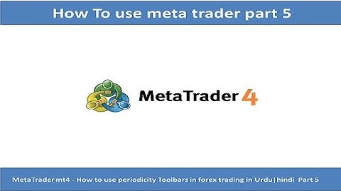MetaTrader mt4 - How to use periodicity Toolbars in forex trading in Urdu|hindi  Part 5