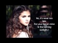 Selena Gomez Save The Day Lyrics