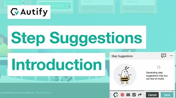 Autify Step Suggestions Introduction