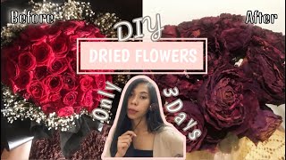 DIY: Cara Mengeringkan Bunga Mawar Hanya Dalam Waktu 3 Hari Saja / Dried Flowers