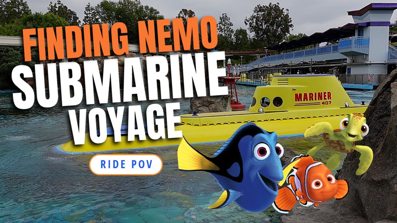 Finding Nemo Submarine Voyage | Ride POV | Left Side | Disneyland ...