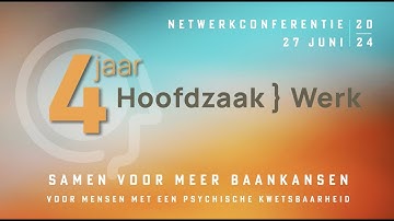 Animatie 4 jaar Hoofdzaak } Werk