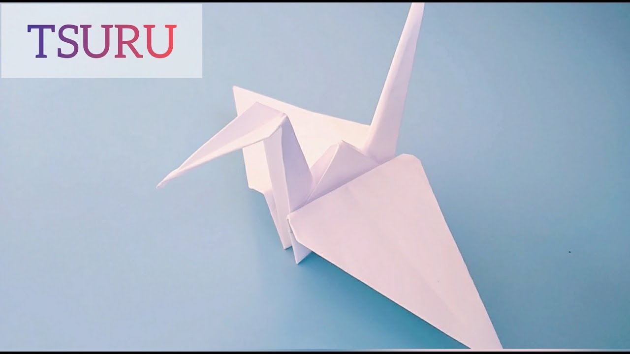 Origami TSURU Passo a passo YouTube
