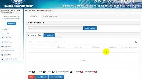 Khai báo số quản lý hàng hóa cho cont hàng xuất