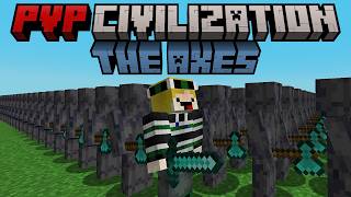 Thumbnail for Minecraft but I discover the AXES of PVP CIVILIZATION