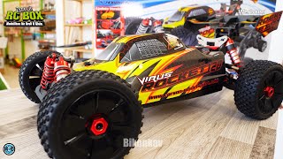 IMPRESSIVE 6S CARSON VIRUS ROCKET 120 km/h 1:8 RC CAR | UNBOXING & RUN