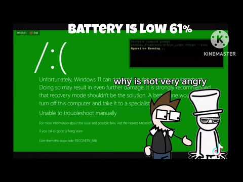 Windows low battery kill screen