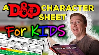 Play D&D With Your KIDS┃A Free EASY Character Sheet