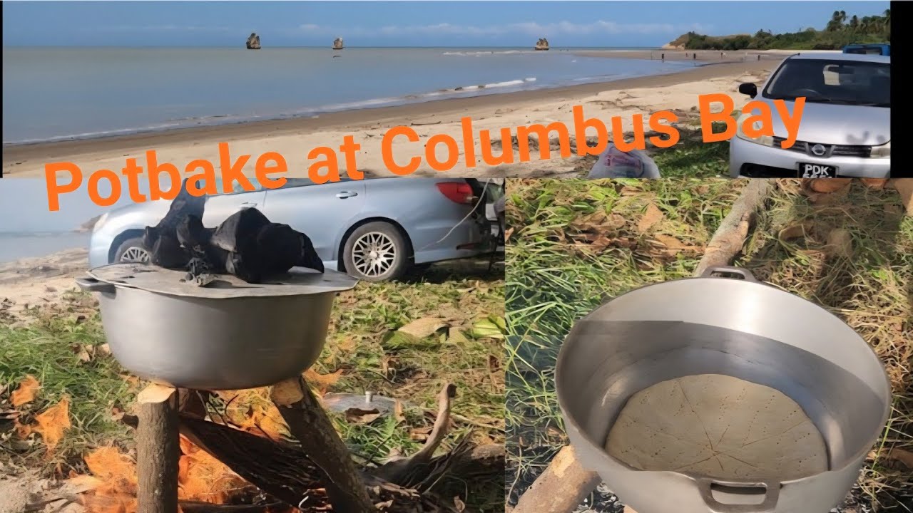 У костра в заливе Колумбус готовят блюда в горшочках и жарят на гриле.