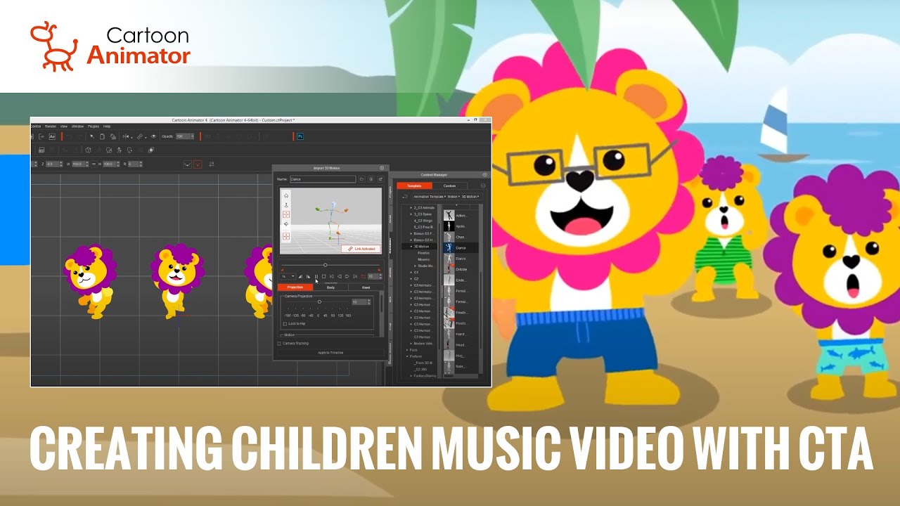 Creating Children Music Video with Cartoon Animator - YouTube