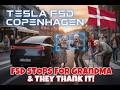 Tesla FSD - Copenhagen. Old people thanking FSD for not running them over 😂👍