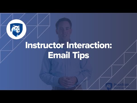 Tips for Writing a Good Email to Your Instructor — Penn State World Campus