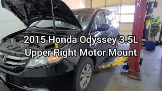Upper Right Motor Mount on a 2015 Honda Odyssey
