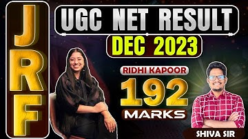 Ridhi Kapoor Cracked JRF with Top Marks Dec 2023 | UGC NET Topper Interview #ugcnet #ugcnet2024