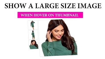 Show a Large Size Image When Hover On Thumbnail With Javascript #JavaScript