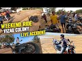 Weekend ride live accident   vizag colony  telugu moto vlogging  chandu manoj
